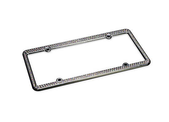 Bling Crystal 254 Rhinestones License Plate Frame