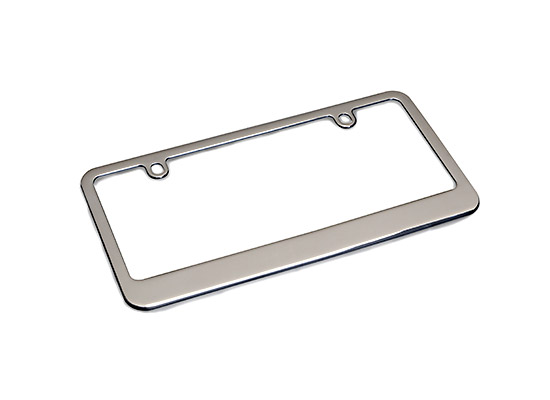 Chromed Zinc Alloy License Plate Frame