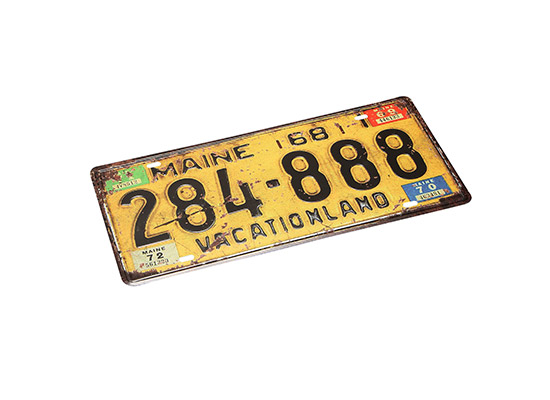 Stamping Aluminum License Plate